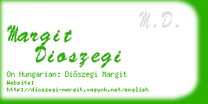 margit dioszegi business card
