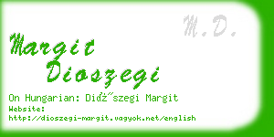 margit dioszegi business card